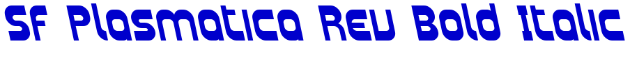 SF Plasmatica Rev Bold Italic font